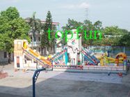 0.55 mm PVC Tarpaulin Inflatable Amusement Park Bouncy Castles For Hire