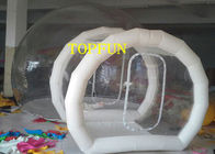 Transparent 0.8mm PVC Inflatable Bubble Tent With Tunnel For Exhibition