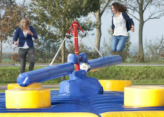 Commercial Inflatable Wipeout Game For Jumping CE EN14960 Approved