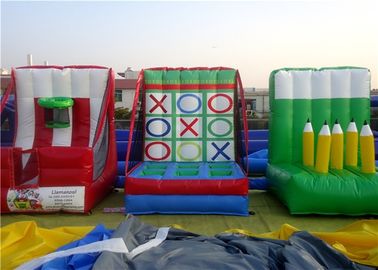 Digital Printing Cartoon Obstacle Course For Kids 0.55 mm PVC Tarpaulin