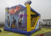 Digital Printing Batman Inflatable Jumping Castle With Roof PVC Tarpaulin