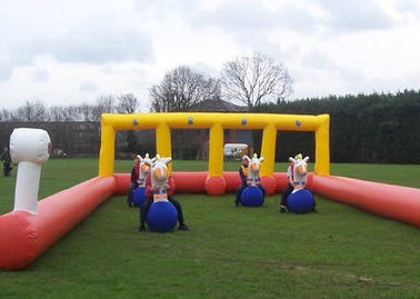 Waterproof Inflatable Sports Games / Safe Inflatable Bull Riders For Team Building