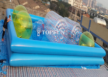 Custom Double Pipes Funny Inflatable Swimming Pool Water Walking Ball Roller