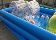 Custom Double Pipes Funny Inflatable Swimming Pool Water Walking Ball Roller