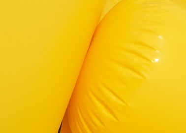 Funny Yellow Double Pool Inflatable Swimming Pools PVC Tarpaulin CE Approval