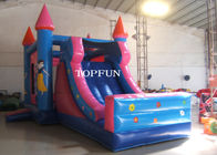 Pink Princess PVC Tarpaulin Inflatable Jumping Castle Slide For Kids