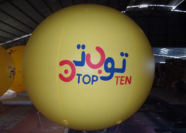 Yellow Custom Inflatable Balloons For Commercial Advertising  2.5m Diameter