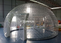 Clear PVC Double Layers Inflatable Bubble Tent 8m Diameter Exhibition