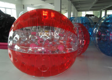 Red Human Inflatable Bumper Bubble Ball Waterproof For Adults