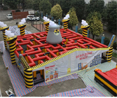 Customized Inflatable Sports Games Outdoor Inflatable Haunted House Maze
