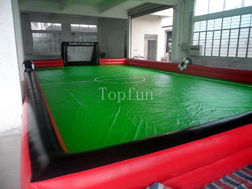 Outdoor Inflatable Soap Football Field /  Football Court With PVC Tarpaulin