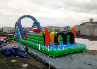 PVC Tarpaulin Inflatable Sports Games / Inflatable Obstacle Course For Kids