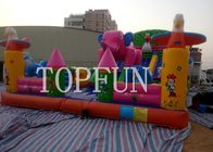 Amusement Park Inflatable Jumping Castle Plato PVC Tarpaulin 6x5m