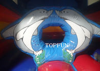 Custom 4 X 4 M Fish Shape Happy Hop Inflatable Jumping Castle For Kids