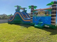 Jungle Trek Inflatable Bounce And Climb Water Slide Combo For Kids