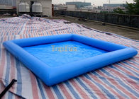 Safe 5*5m Blue Kids Inflatable Paddling Pool , 0.9mm PVC Tarpaulin