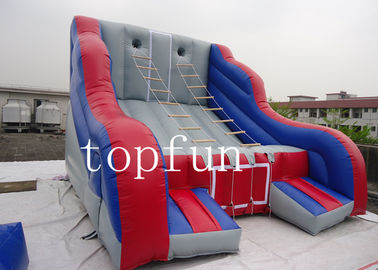 Outdoor Sporty Inflatable Bungee Run Giant Double / Quadruple Stitching