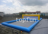 Blue Inflatable Sports Games Water Inflatable Beach Volleyball Court
