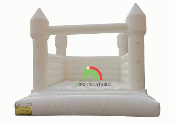 Inflatable Bouncer Castle 13ft*11.5ft*10ft White Jumper Bouncy Castle Wedding Decorations Jumping Bed For Party