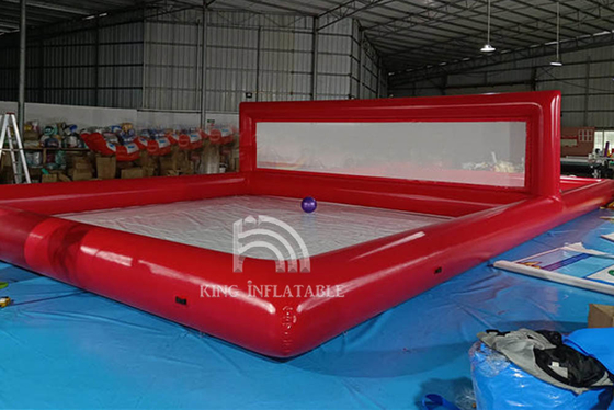 Inflatable Volleyball Court Pool With Net Giant Water Volleyball Field Inflatable Sport Games For Adults