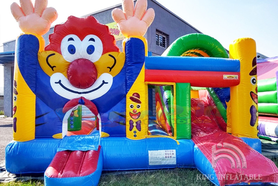 Clown Bouncy Castle Rentals Bouncer Multiplay Child Party Inflatable House With Slide