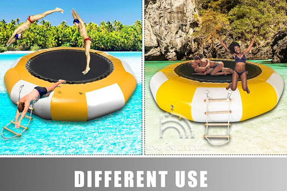 Water Trampoline Inflatable Water Toy Bouncers Recreation Rental Jump Floating Trampolines