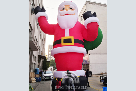 Giant 33 Ft / 10M Inflatable Santa Outdoor Inflatable Christmas Decoration Blow Up Santa Claus