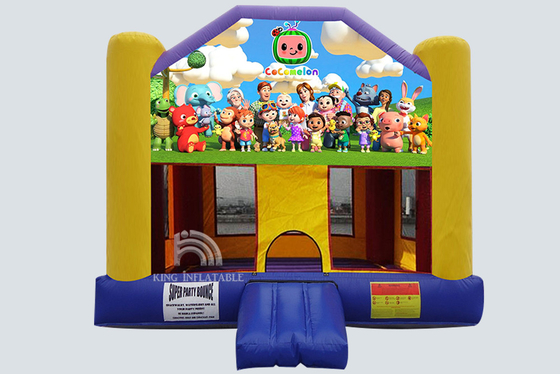 Inflatable Bouncer Castle House Party Jumping Bouncer Trampoline Theme Commercial For Kids