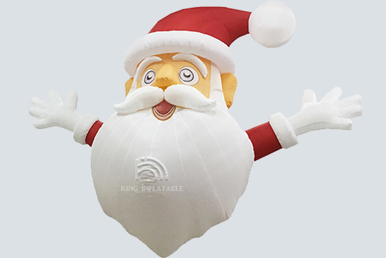 Christmas Inflatable Snowman 3.6m X 2.0m Outdoor Decorations Air Blown Santa Claus Reclining On The Ground