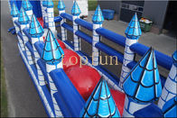 Awesome 46.5m Length Inflatable Obstacle Course Amazing With PVC Tarpaulin