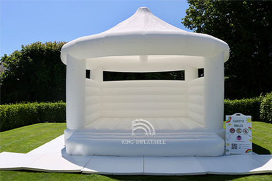 White Bouncy Castle For Wedding Engagement Party Corporate Event & Kids Birthday