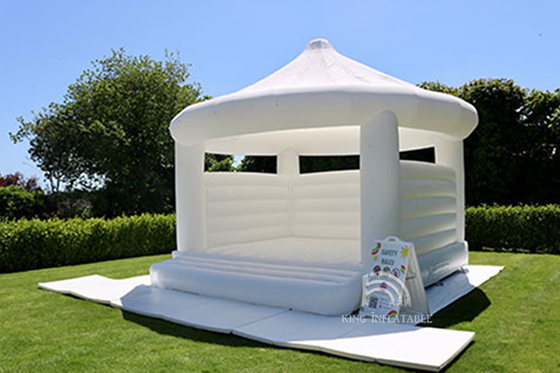 White Bouncy Castle For Wedding Engagement Party Corporate Event & Kids Birthday