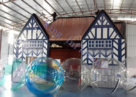 PVC Tarpaulin Weld Sealed Inflatable Buildings / Inflatable Bar For Party