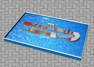 Waterproof Giant Inflatable Water Park For Adult / Child 2 Years Warranty