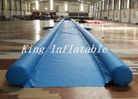 Outdoor 50m Long Inflatable Slide The City With Blue Single Lane