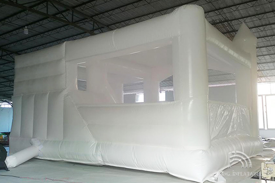 White Inflatable Bouncer Adult Wedding Party Bouncing Castle Kids Bounce Jump House Combo With Slide