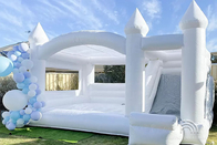 White Inflatable Bouncer Adult Wedding Party Bouncing Castle Kids Bounce Jump House Combo With Slide