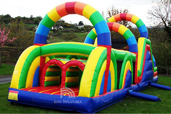 Inflatable Obstacle Course Rental Blow Up Bounce House Wipeout Races For Adults Kids