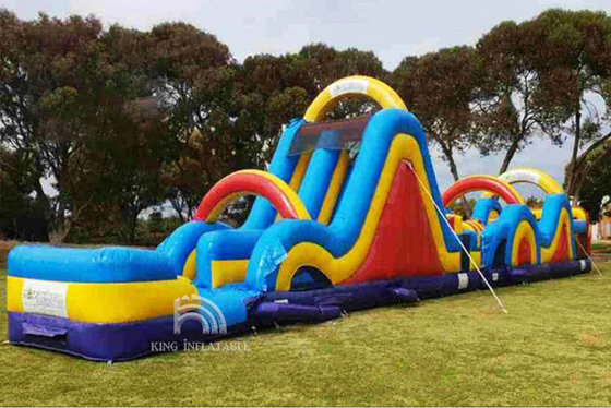 Inflatable Obstacle Course Rental Blow Up Bounce House Wipeout Races For Adults Kids