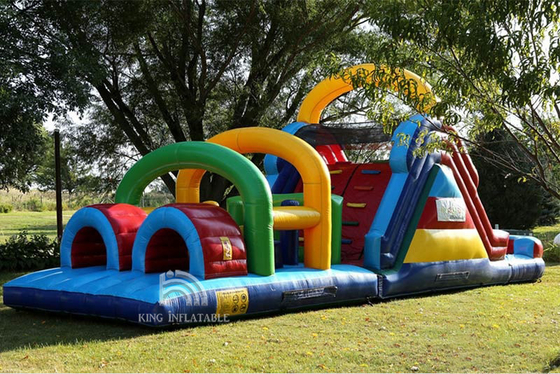 Inflatable Obstacle Course Rental Blow Up Bounce House Wipeout Races For Adults Kids