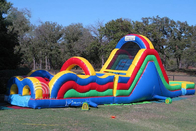 Inflatable Obstacle Course Rental Blow Up Bounce House Wipeout Races For Adults Kids