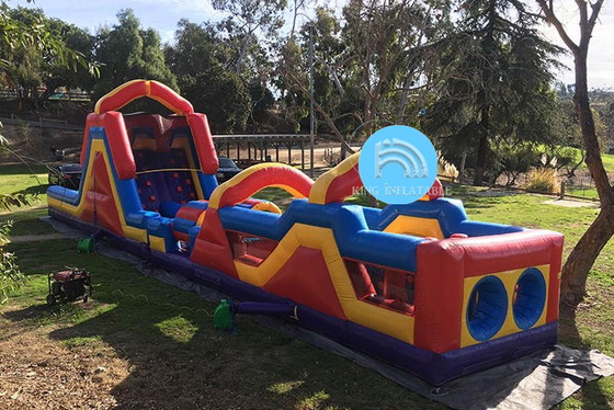 Inflatable Obstacle Course Rental Blow Up Bounce House Wipeout Races For Adults Kids