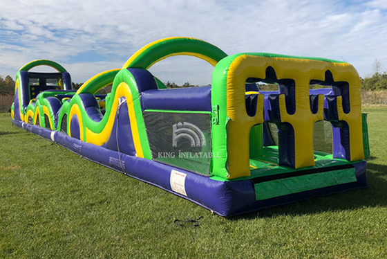 Commercial Outdoor Inflatable Obstacle Courses Challenge Inflatable Party Games For Adults