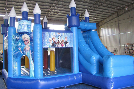 Frozen Bouncy Castle Combo Commercial Bounce House Inflatable Jumping Bouncer With Slide For Kids