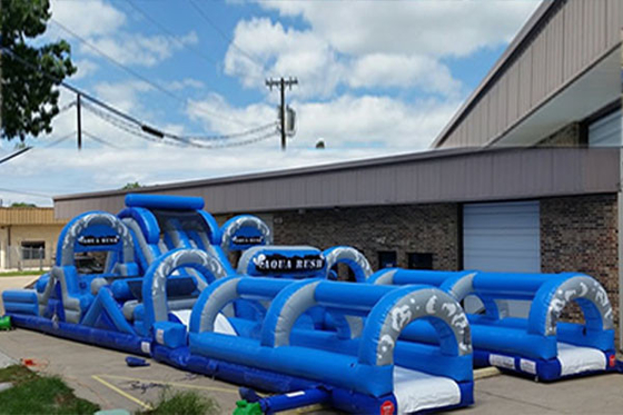 Inflatable Obstacles Courses Extreme Rush Super Obstacle Course With Climb Slide