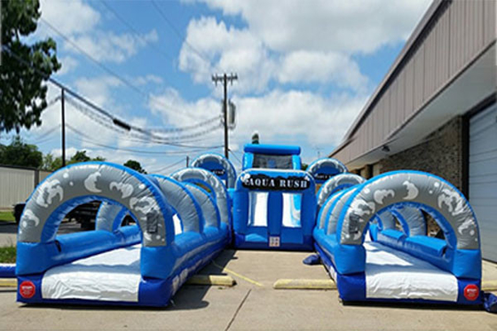 Inflatable Obstacles Courses Extreme Rush Super Obstacle Course With Climb Slide