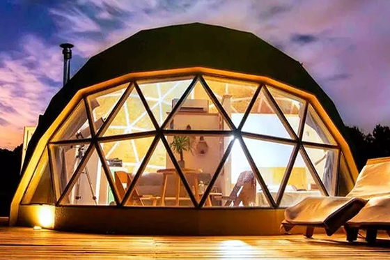 Geodesic Dome Tent House Steel Frames Outdoor Island Beach Resort Marquee