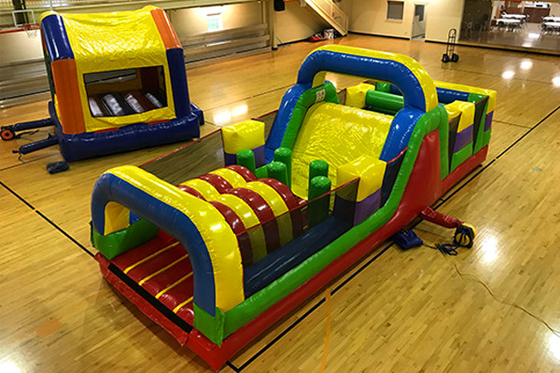 Commercial Giant  Inflatable Obstacle Courses Bouncer Races Sport Game Sales