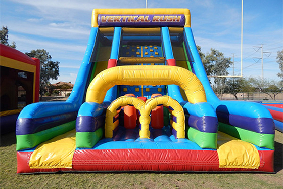 Large 40 Ft Outdoor Inflatable Obstacle Courses 5k Adults Kids Obstacle Course For Rent