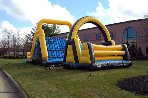 Inflatable Wipeout Course Backyard Army Blow Up Bounner Obstacle Course Rental